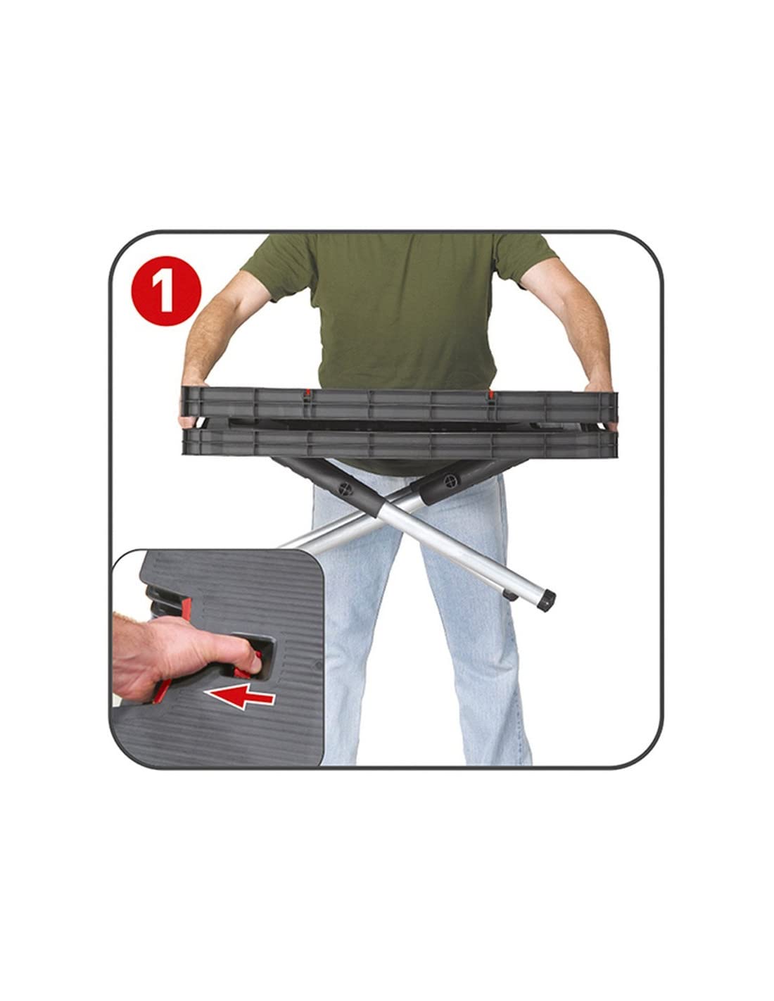 keter-klappbarer-werkzeugtisch-450-kg-tragkraft-schwarz image 2