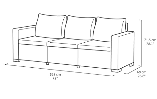 allibert-california-chaise-longue-loungeset-3-4-personen-cappuccino image 8