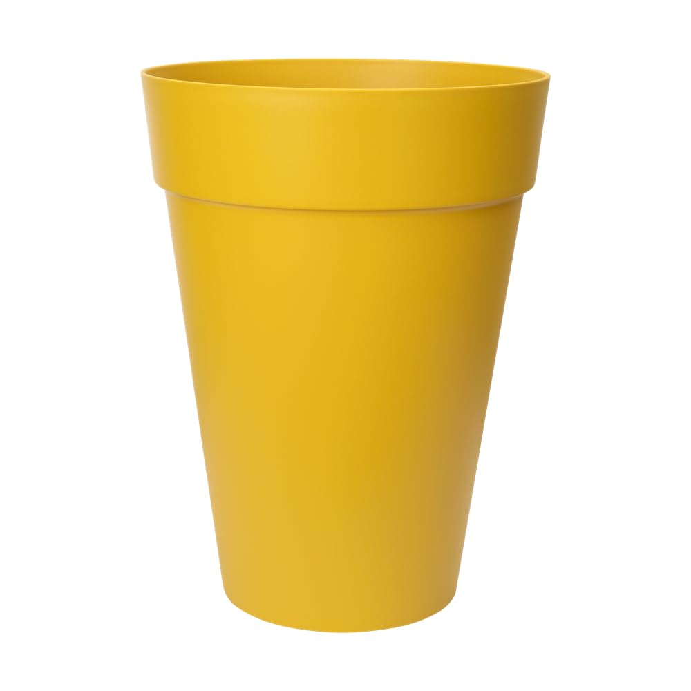 elho-loft-urban-rund-hoch-35-cm-blumentopf-ocker image 2