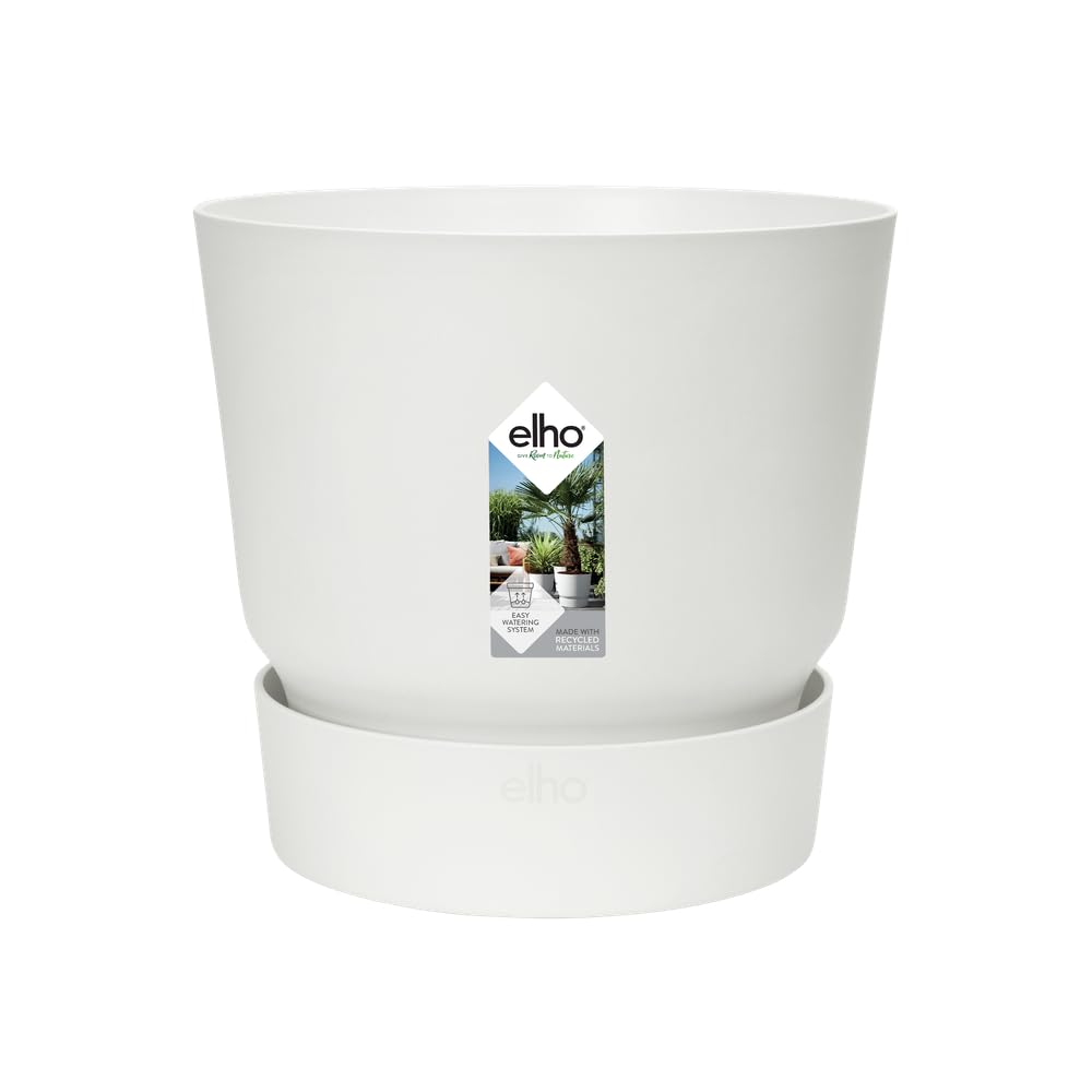 elho-greenville-rund-25cm-blumentopf-wei-24-48-x-h-23-31-cm-mit-integriertem-unt image 1