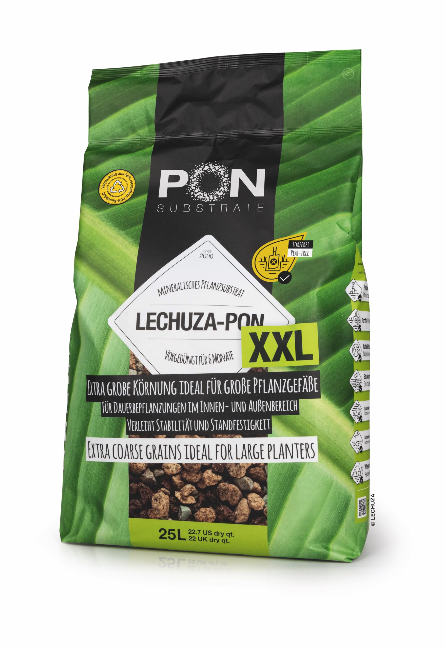 lechuza-pon-xxl-25-liter-mineralisches-pflanzsubstrat-torffrei-vorged-ngt image 1