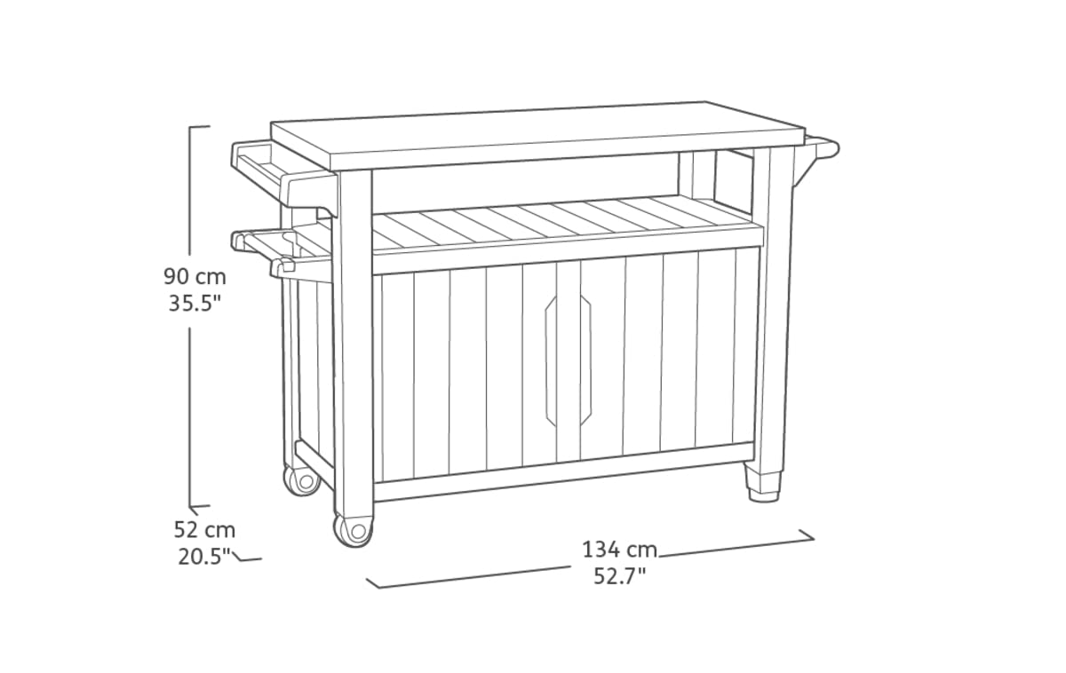 keter-unity-xl-bbq-beistelltisch-134x51-7x89-6-cm-grau-edelstahl-298-l image 2