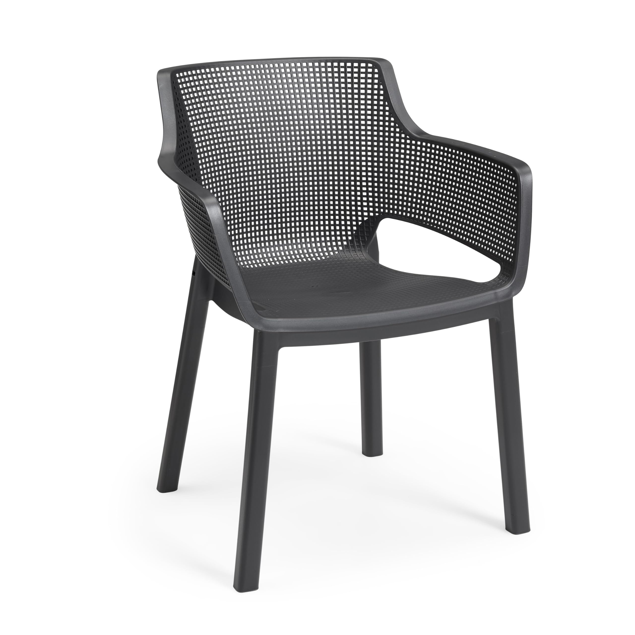keter-elisa-chair-6er-set-gartenstuhl-graphit-stapelbar image 1