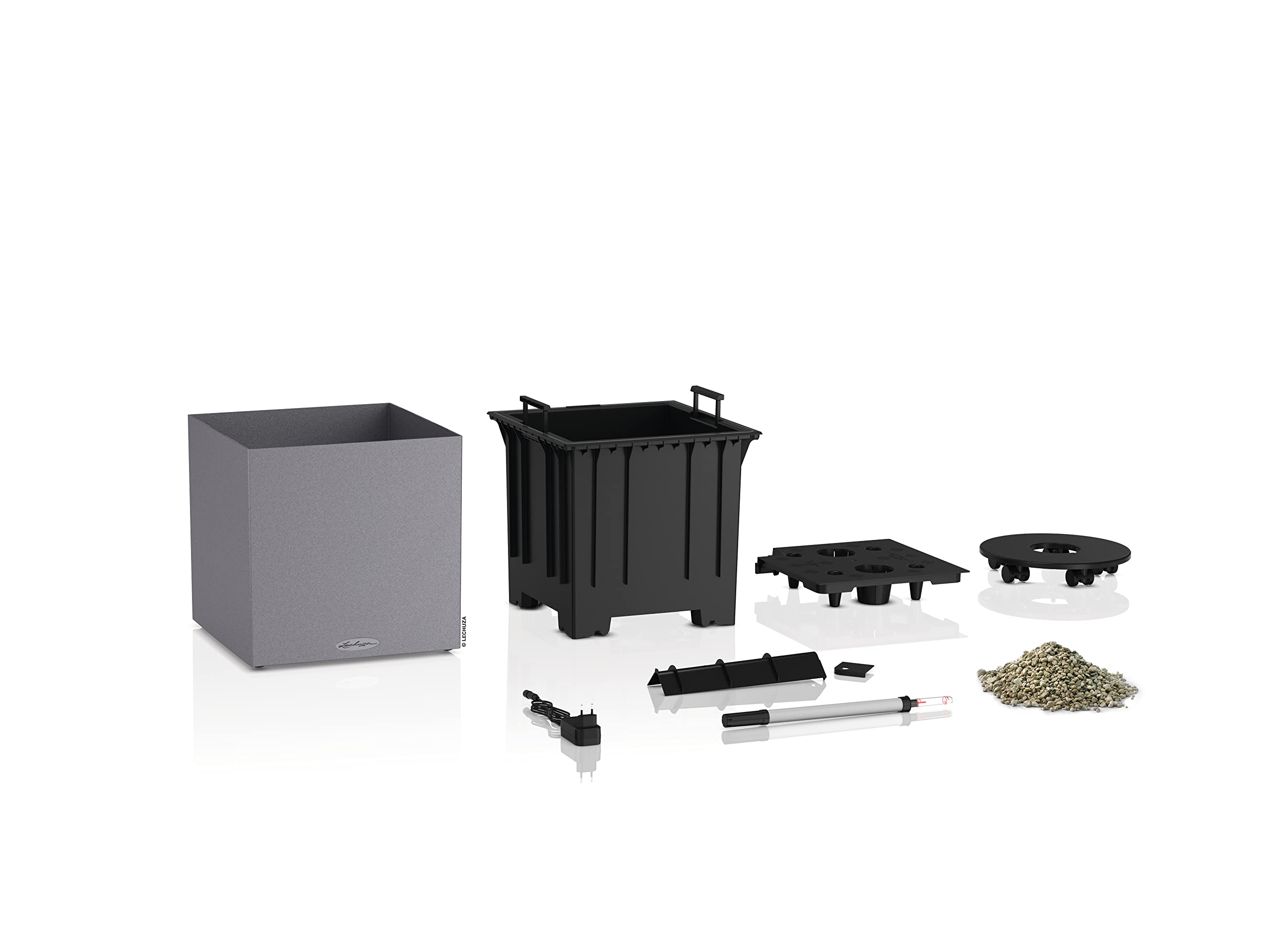 lechuza-canto-stone-40-led-low-all-in-one-set-steingrau-40x40x76-cm image 3