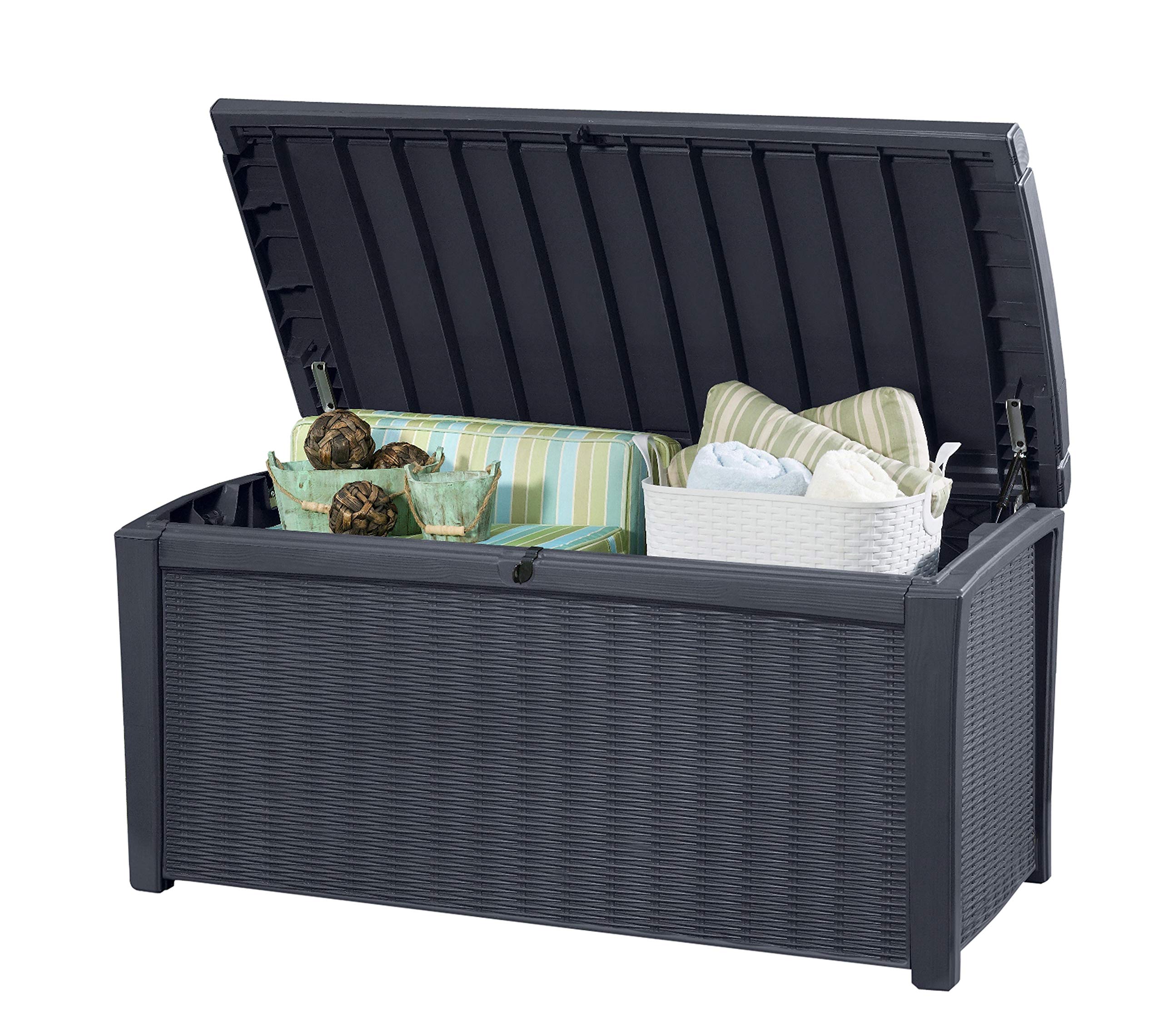 keter-borneo-kissenbox-416l-graphit-rattanoptik image 2