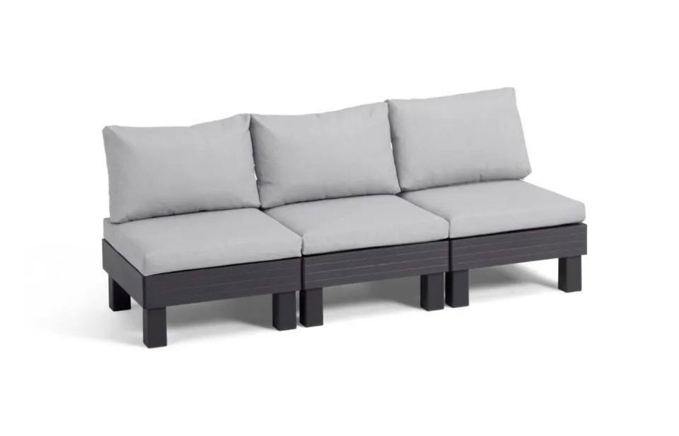 keter-elements-loungebank-3-sitzer-grafiet image 1