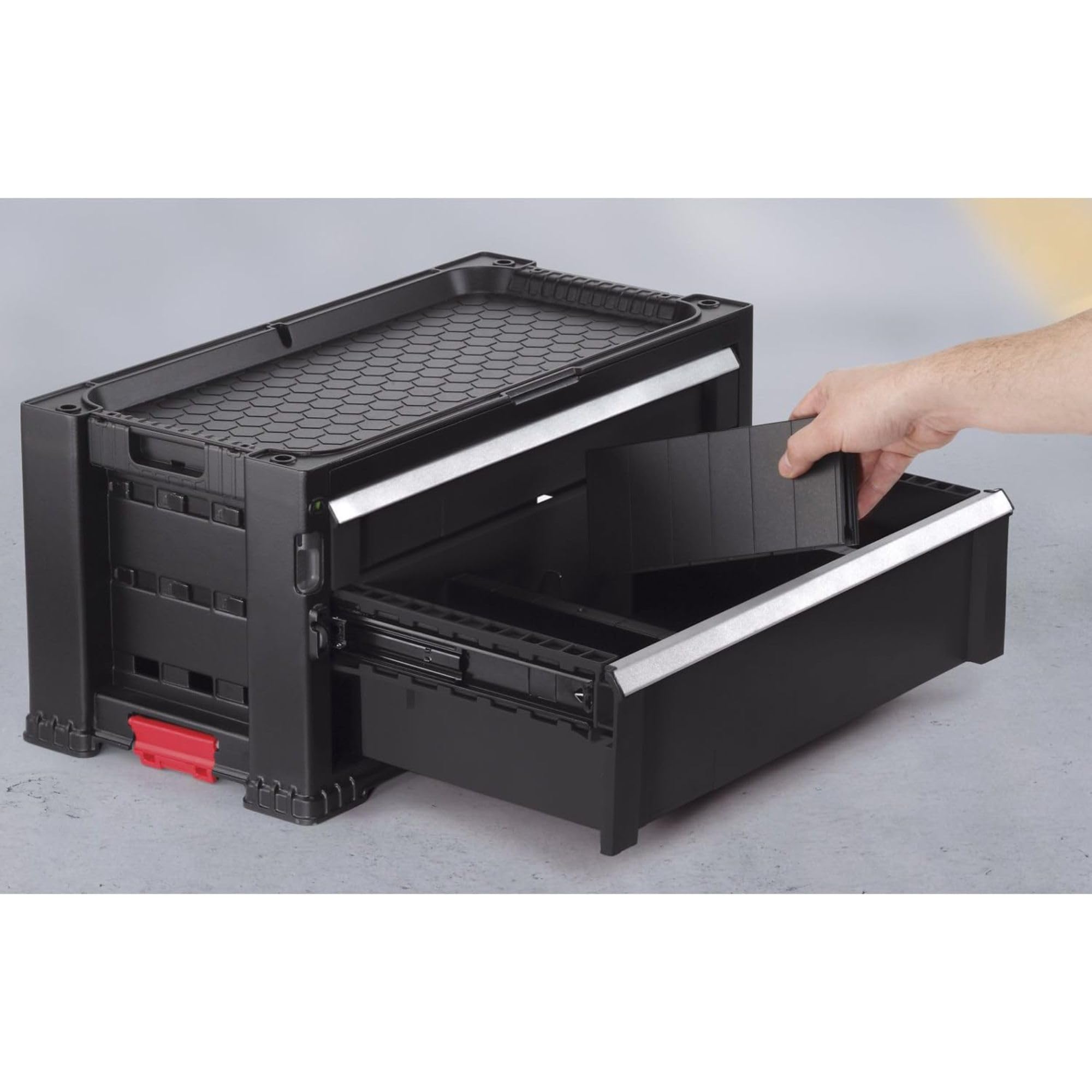 keter-aufsatz-mit-2-schubladen-f-r-werkzeugwagen-56-2-x-28-9-x-26-2-cm-schwarz image 6