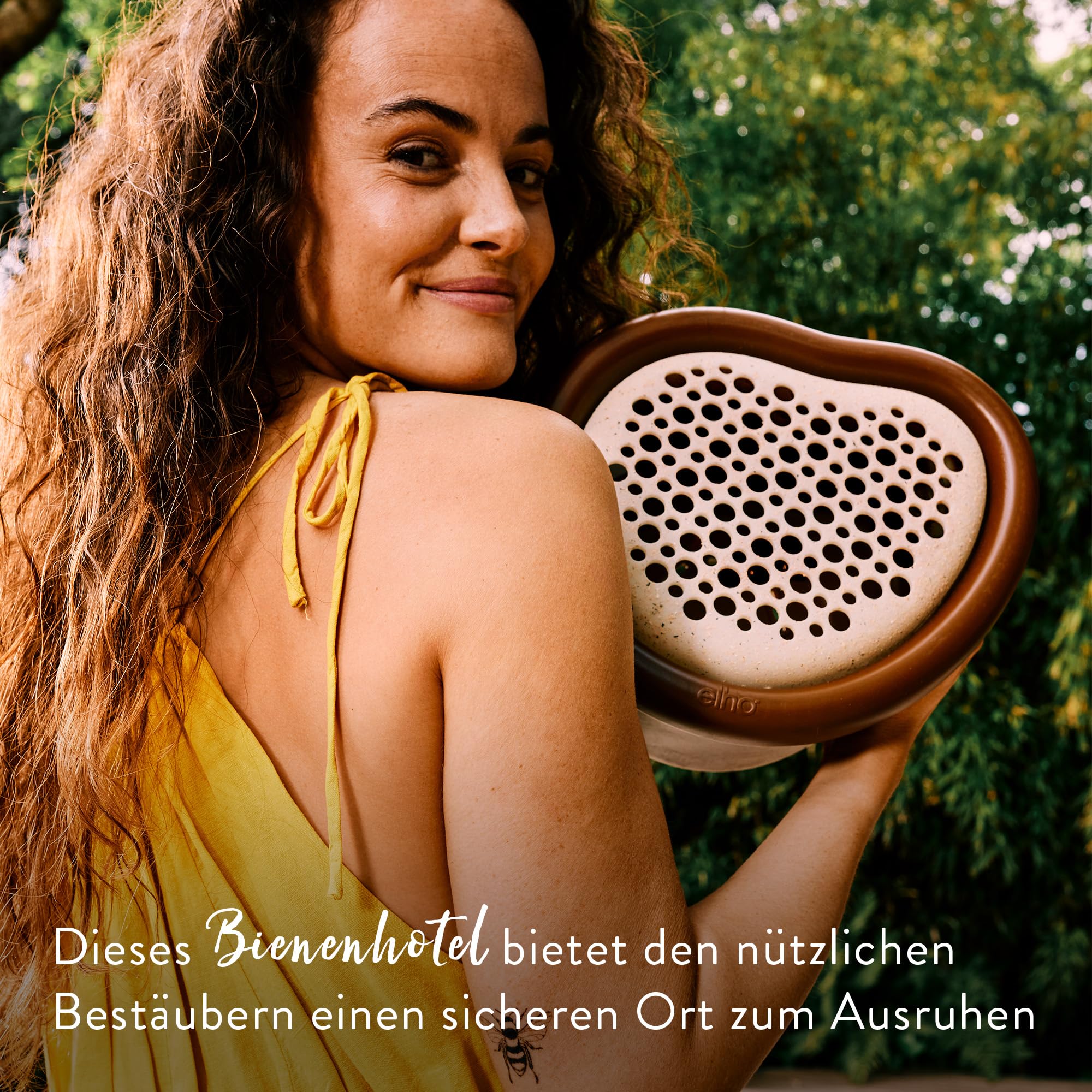 elho-organic-bienenhotel-25cm-l-27-4-x-b-16-8-x-h-25-4-cm-chestnut-brown image 2