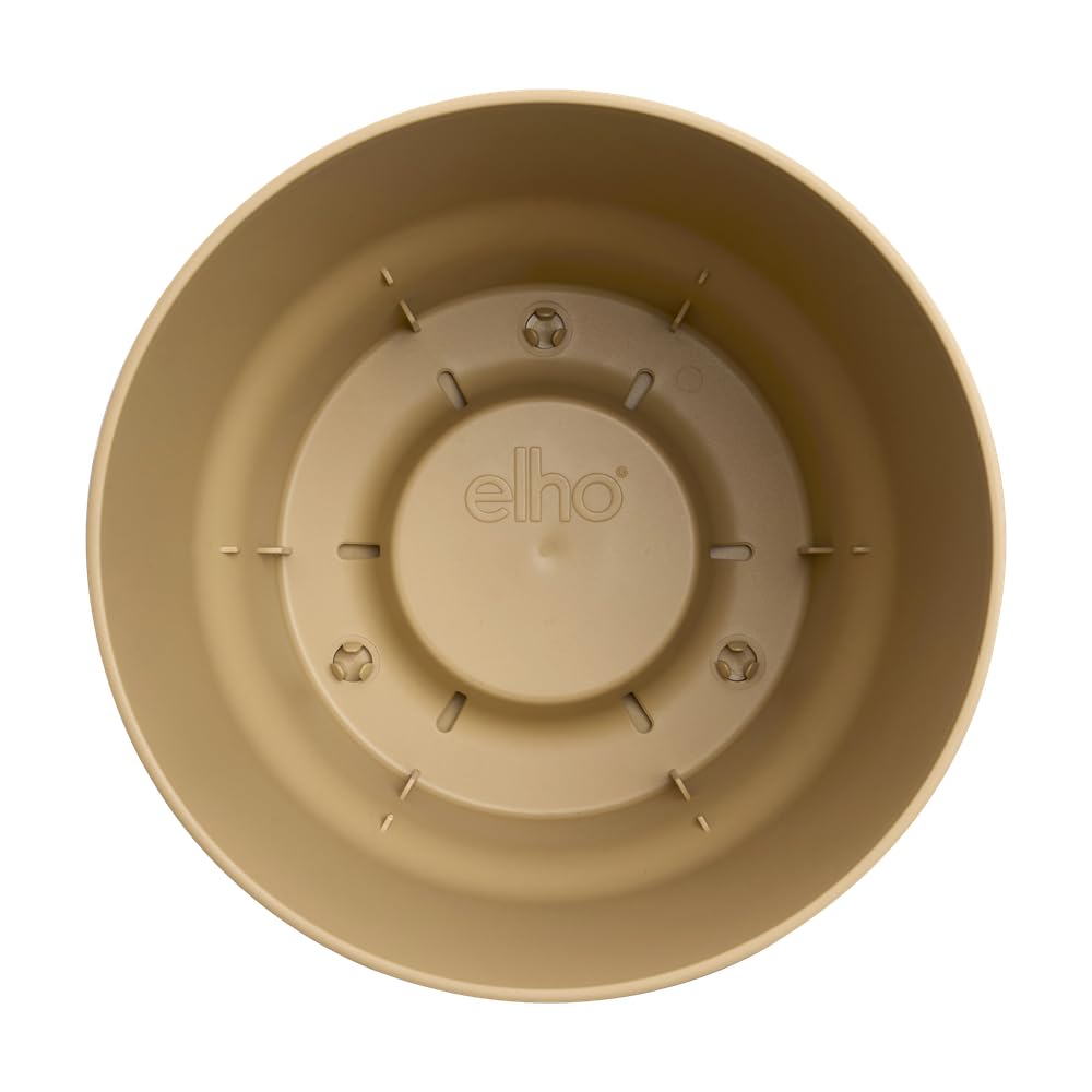 elho-greenville-rund-25-cm-goldener-sand-mit-untersetzer image 4