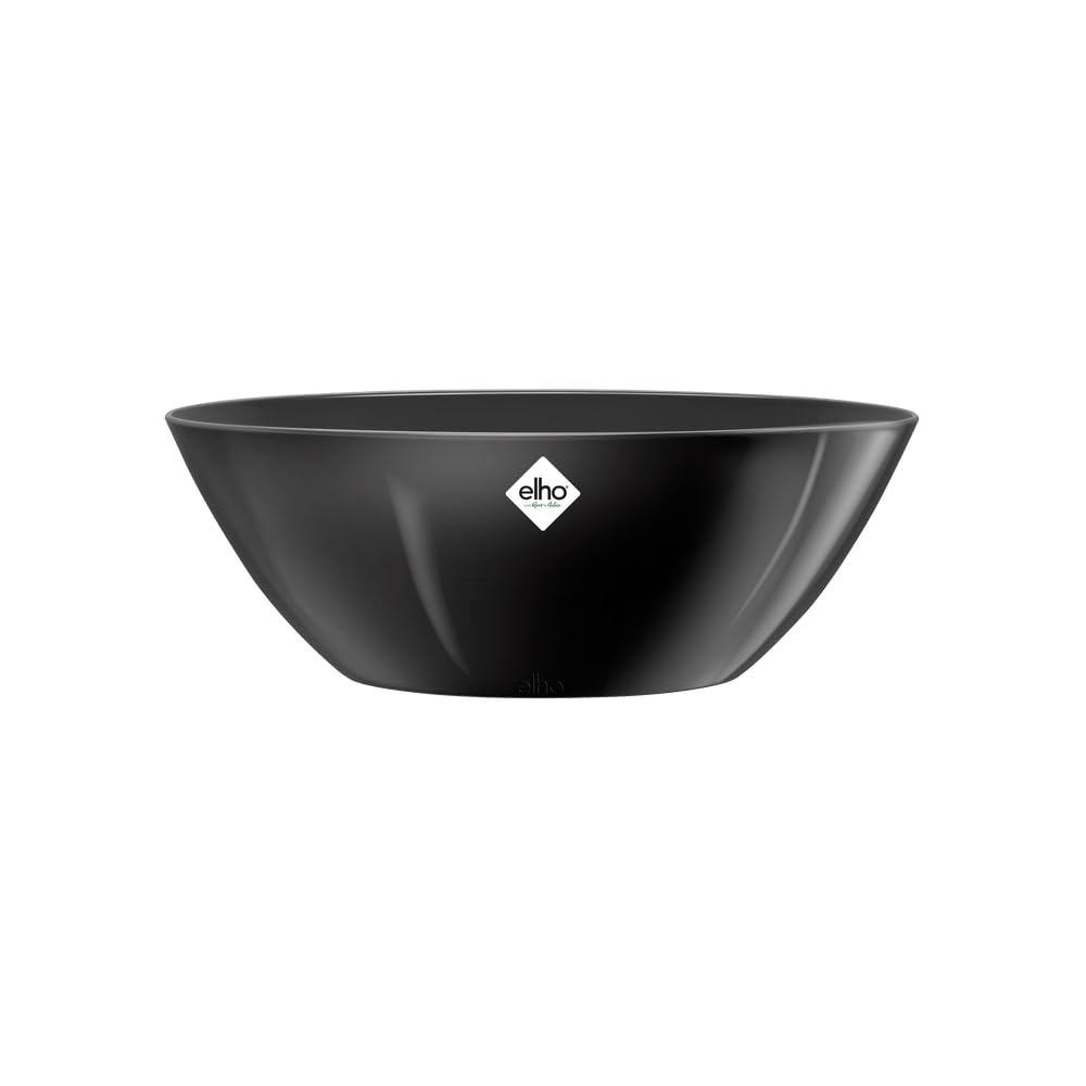 elho-brussels-diamond-oval-20-blumentopf-metallic-schwarz-20-3-cm image 1
