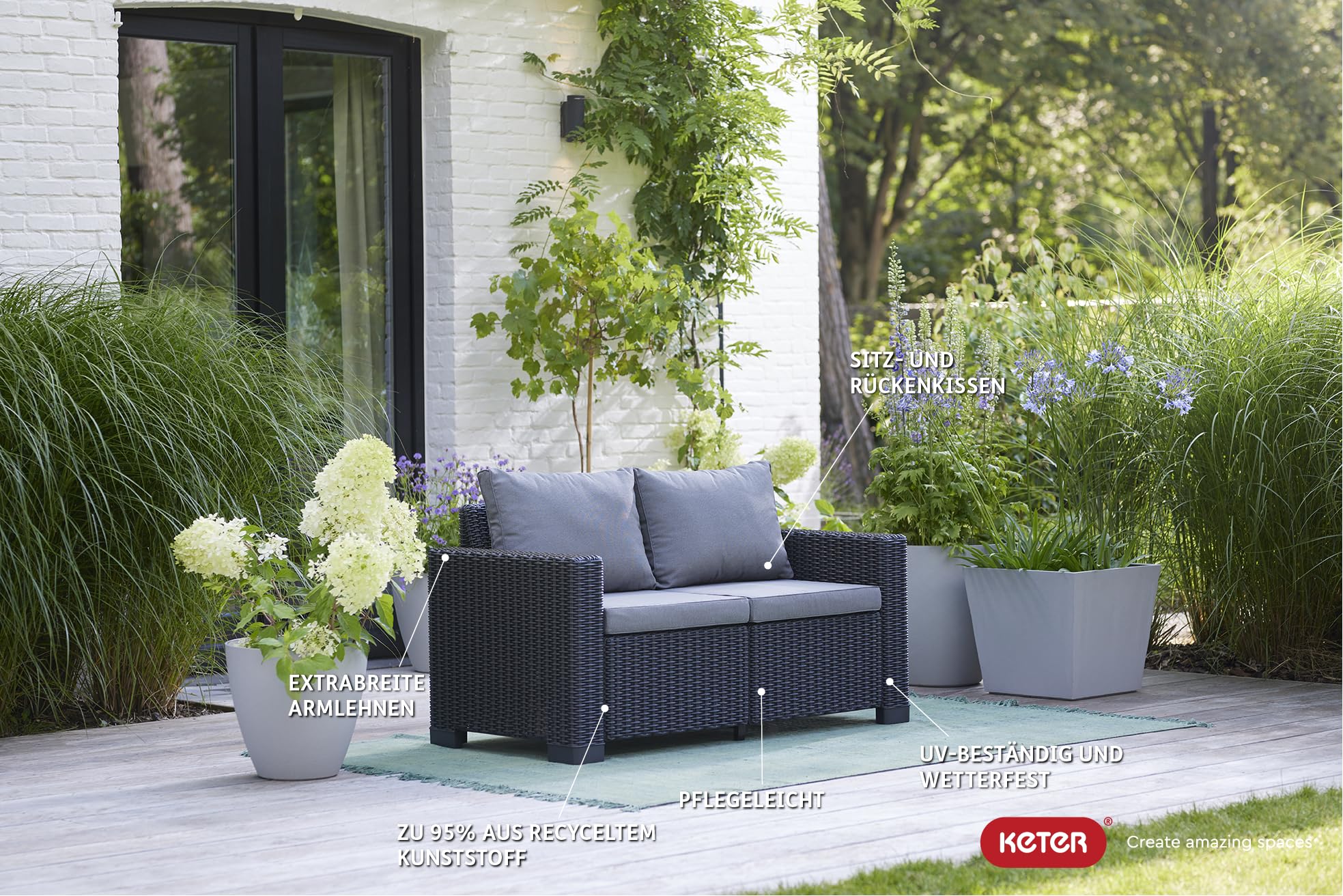 allibert-by-keter-california-2-sitzer-gartenlounge-sofa-graphit-cool-grey-141-x- image 2