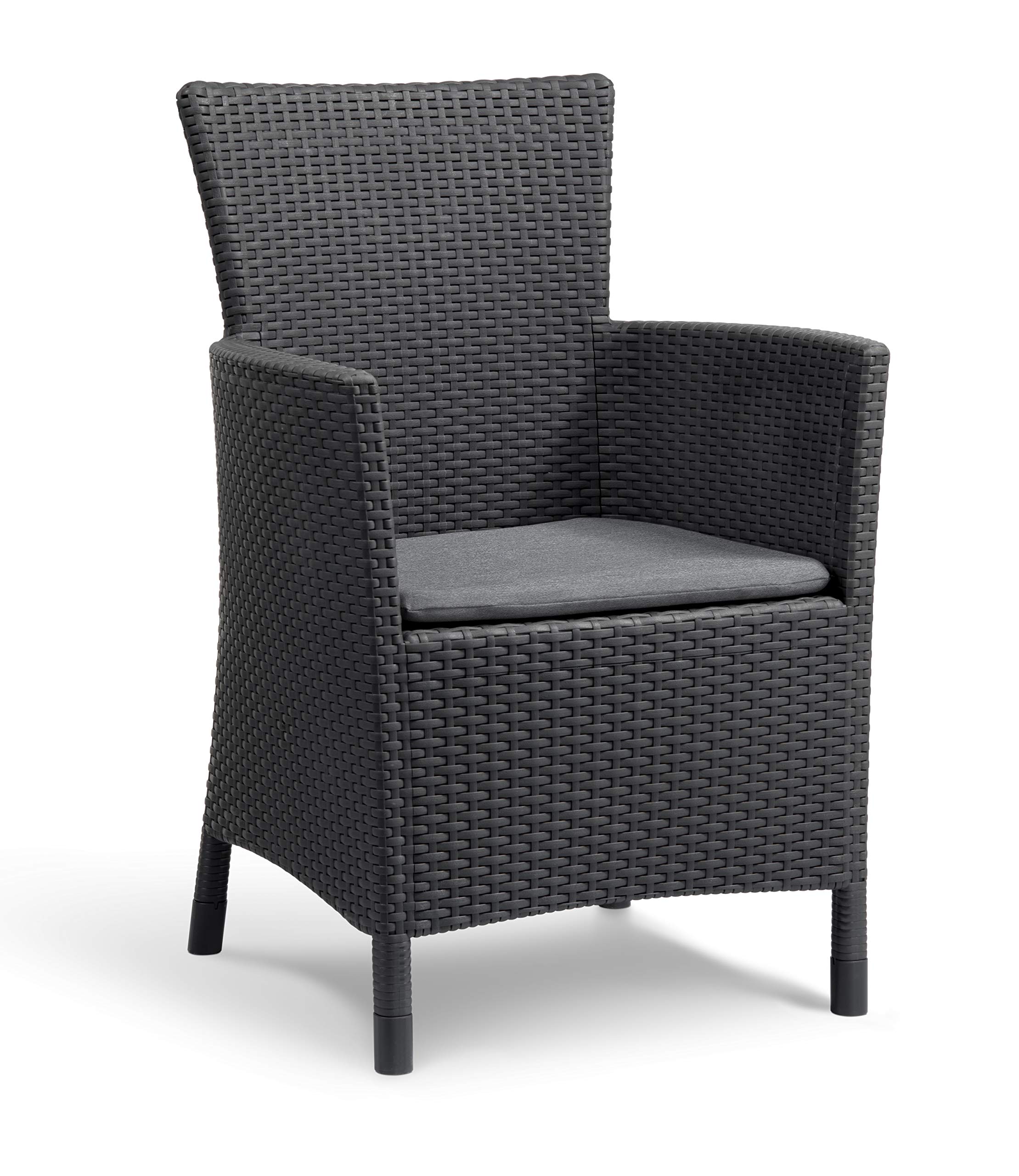 allibert-by-keter-iowa-gartensessel-graphit-cool-grey-mit-sitzkissen image 1