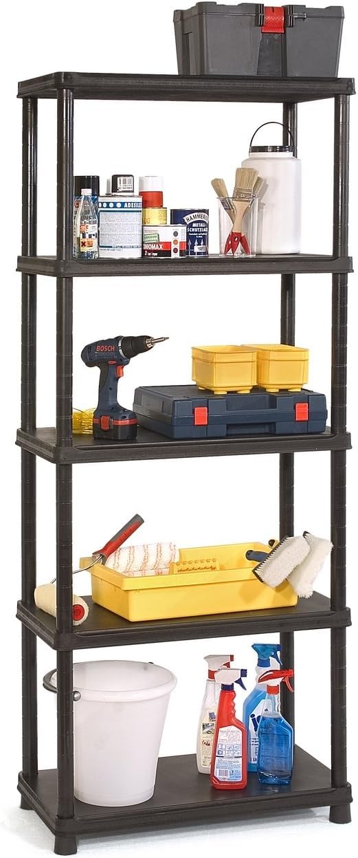 keter-plus-80-5-kunststoffregal-schwarz-80-x-40-x-187-cm image 5