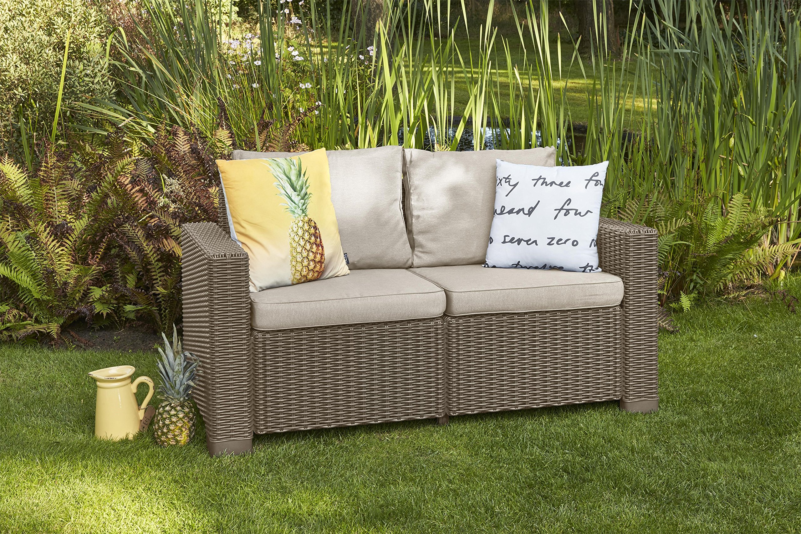 keter-allibert-california-lounge-sofa-141-x-68-x-72-cm-cappuccino-panama-sand image 2