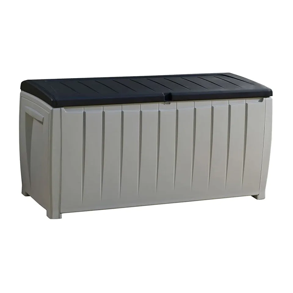 keter-novel-kissenbox-340-l-aufbewahrungsbox-mit-sitzbank-124x55x62-5-cm-grau-sc image 1