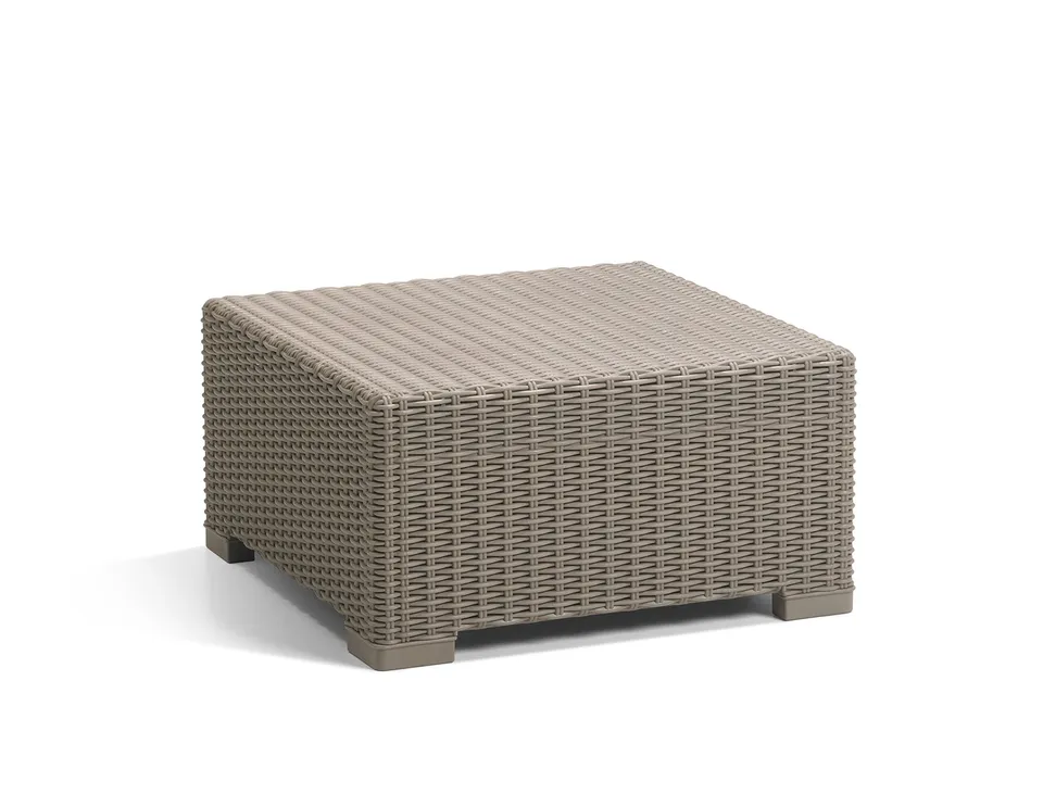 allibert-by-keter-california-gartentisch-68-x-68-x-35-cm-rattanoptik-cappuccino image 1