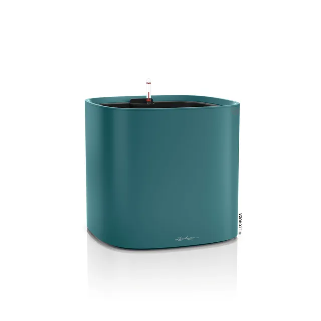 lechuza-pila-color-planter-35x35x33-cm-pflanzgef-mit-bew-sserungssystem-petrolbl image 1
