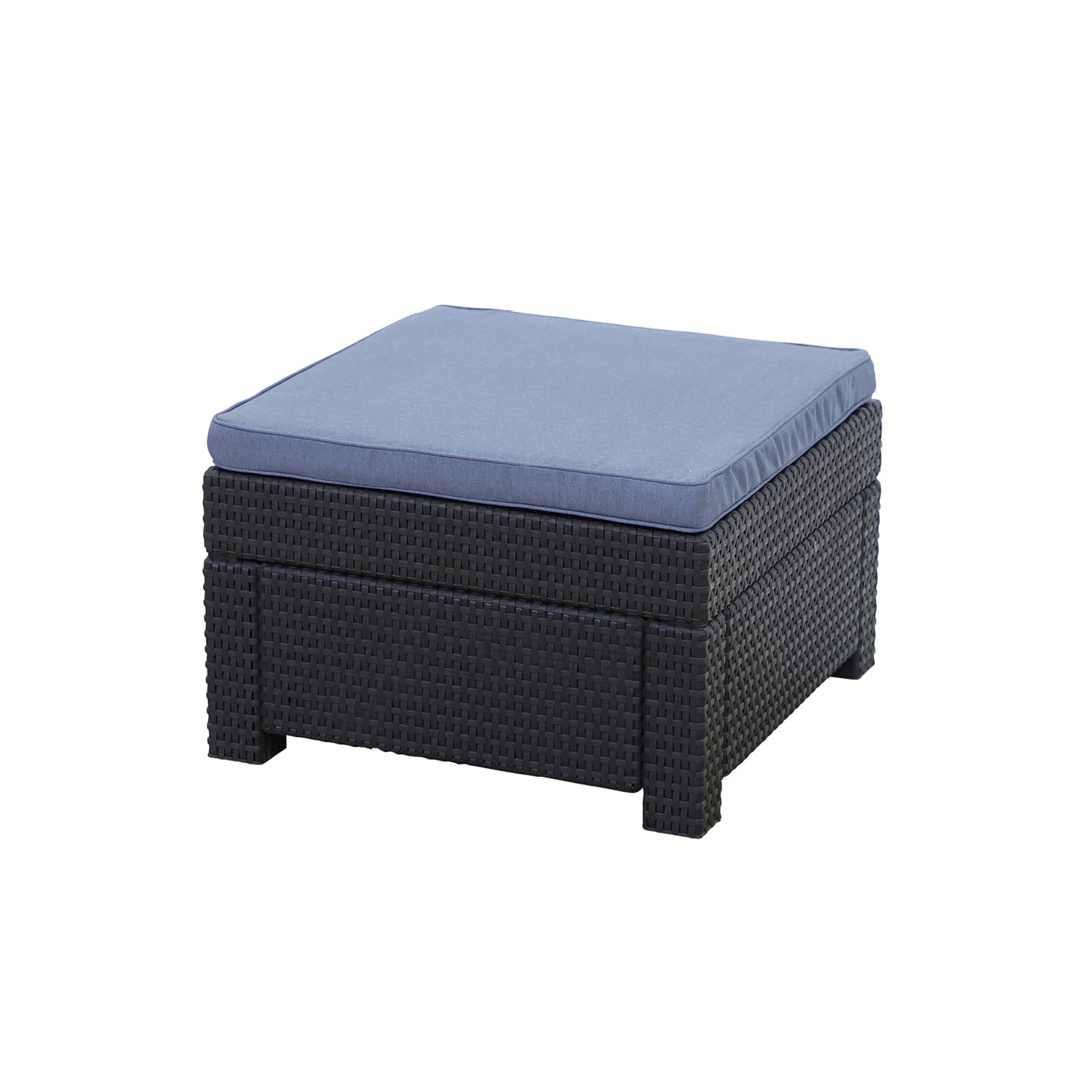 keter-provence-premium-hocker-panama-anthrazit-mit-kissen-blau image 1