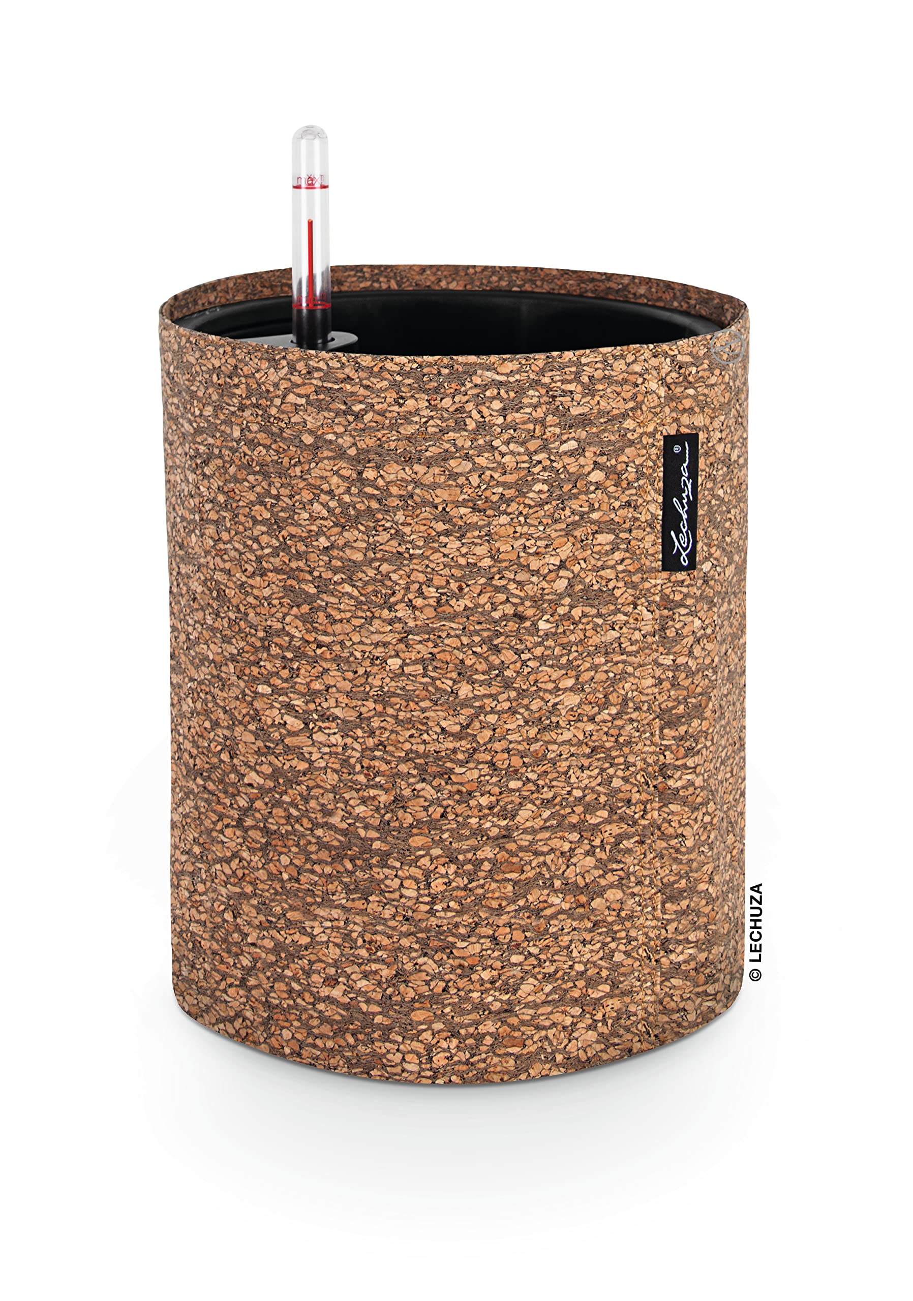lechuza-trendcover-kork-23-pflanzgef-mit-bew-sserungssystem-natur-dunkel image 1