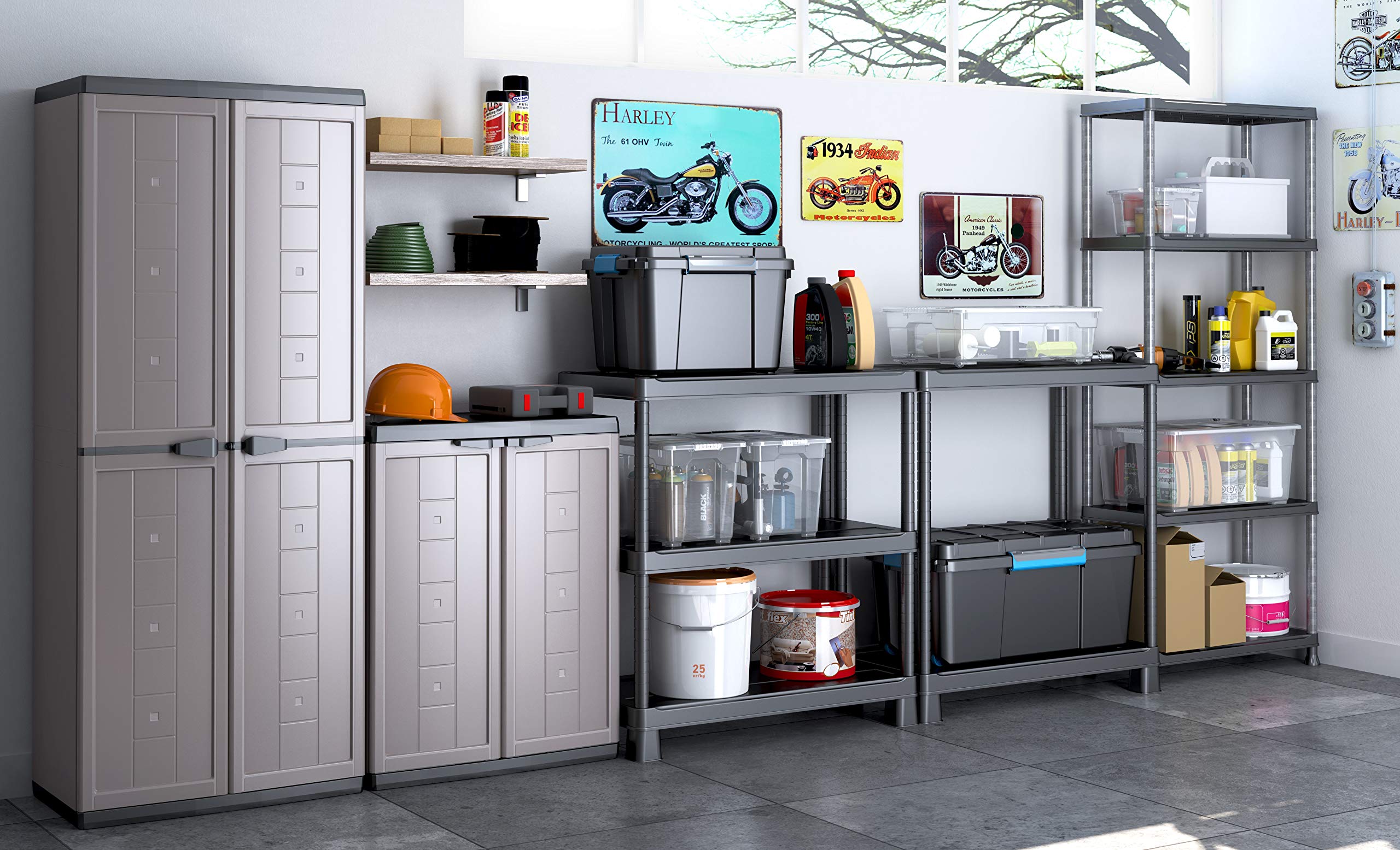 keter-plus-kunststoffregal-120-5-schwarz-120-x-40-x-187-cm image 5