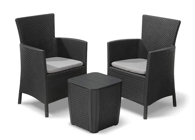 keter-iowa-balcony-balkonm-bel-set-3-teilig-rattan-grau-mit-kissen image 1