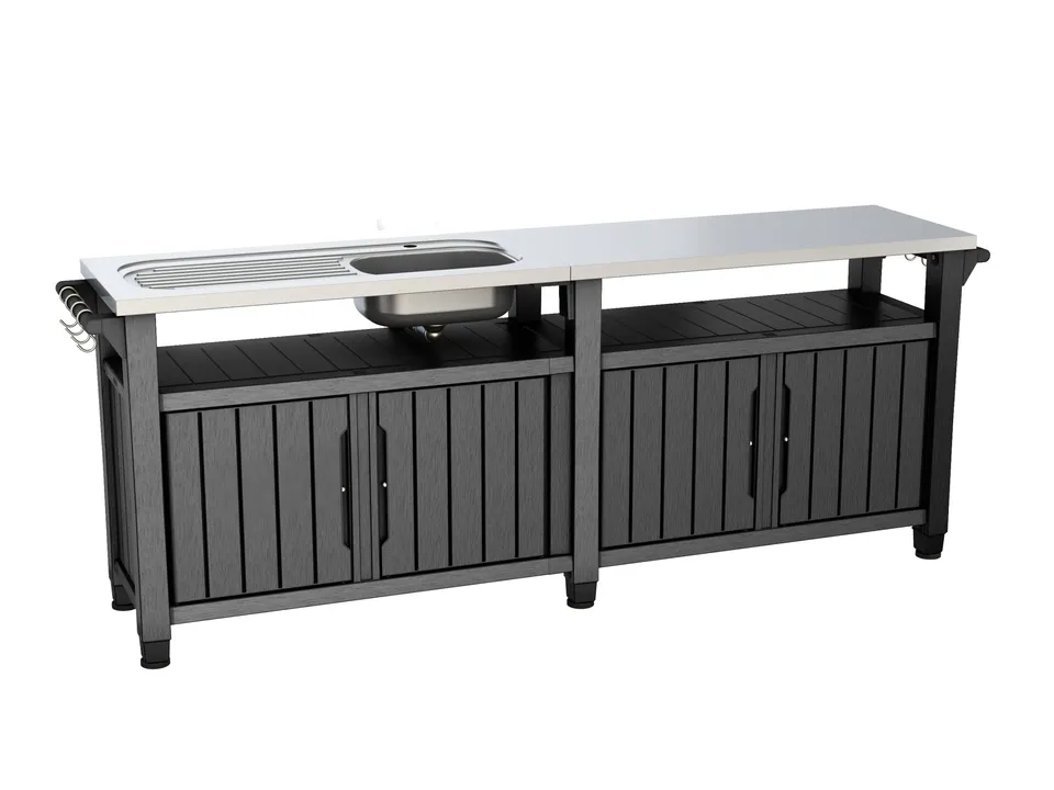 keter-unity-chef-bbq-beistelltisch-outdoor-k-che-schwarz-237x51-3x89-4-cm image 1