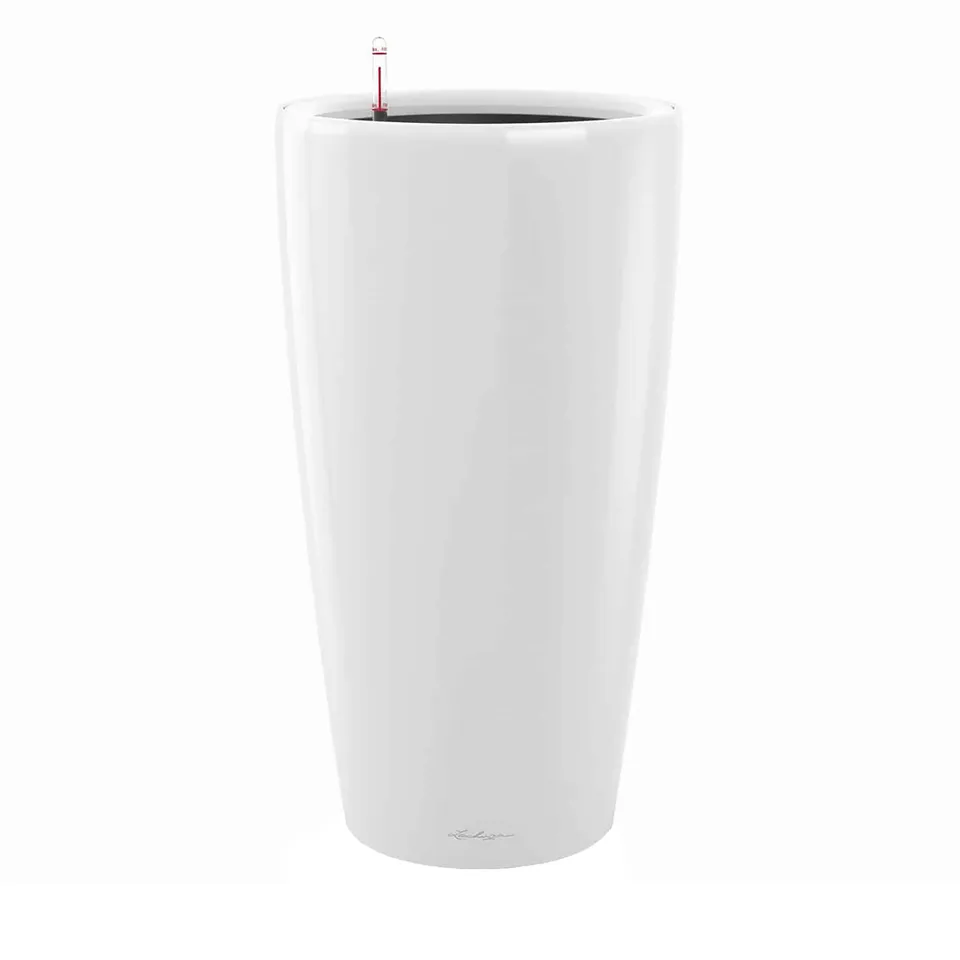 lechuza-rondo-premium-40-wei-hochglanz-pflanzgef-mit-bew-sserungssystem image 1