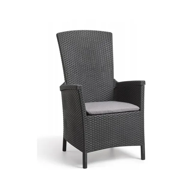 keter-vermont-verstellbarer-dining-sessel-graphit-mit-sitzkissen image 1