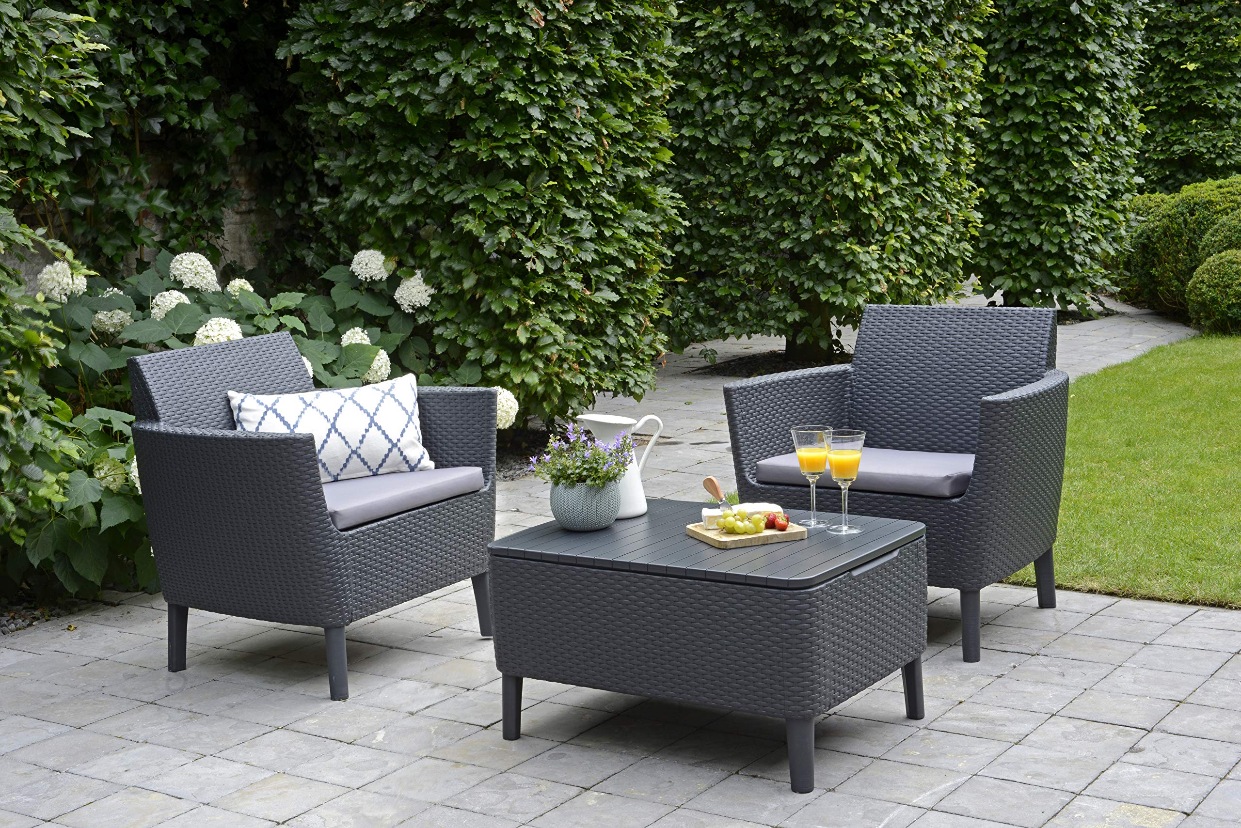 keter-salemo-balcony-gartenm-bel-set-aus-rattan-2-sessel-couchtisch-mit-stauraum image 2