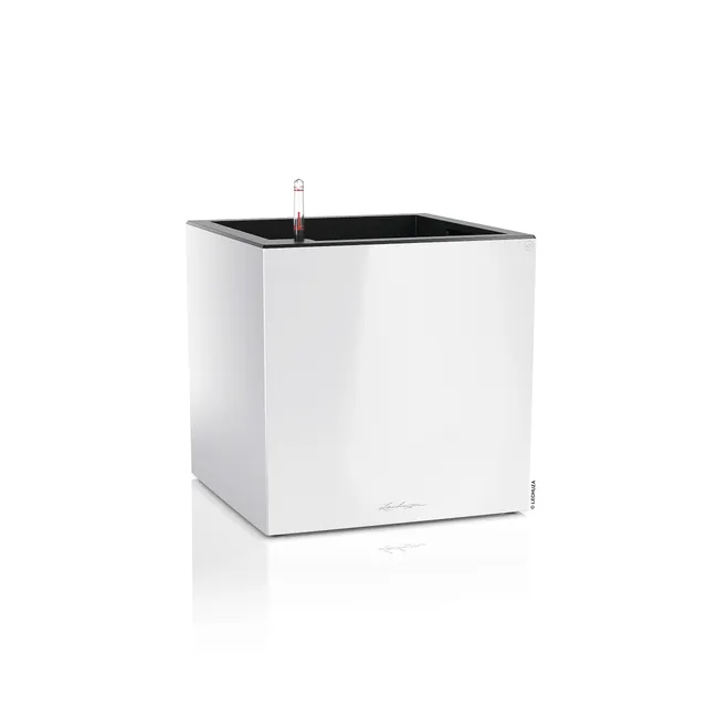 lechuza-canto-premium-low-40-wei-hochglanz-pflanzw-rfel image 1